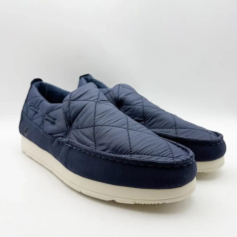 Sperry Mens Top-Sider Moc Loafers US 9 M EU 42 Navy Blue Quilted NWOB